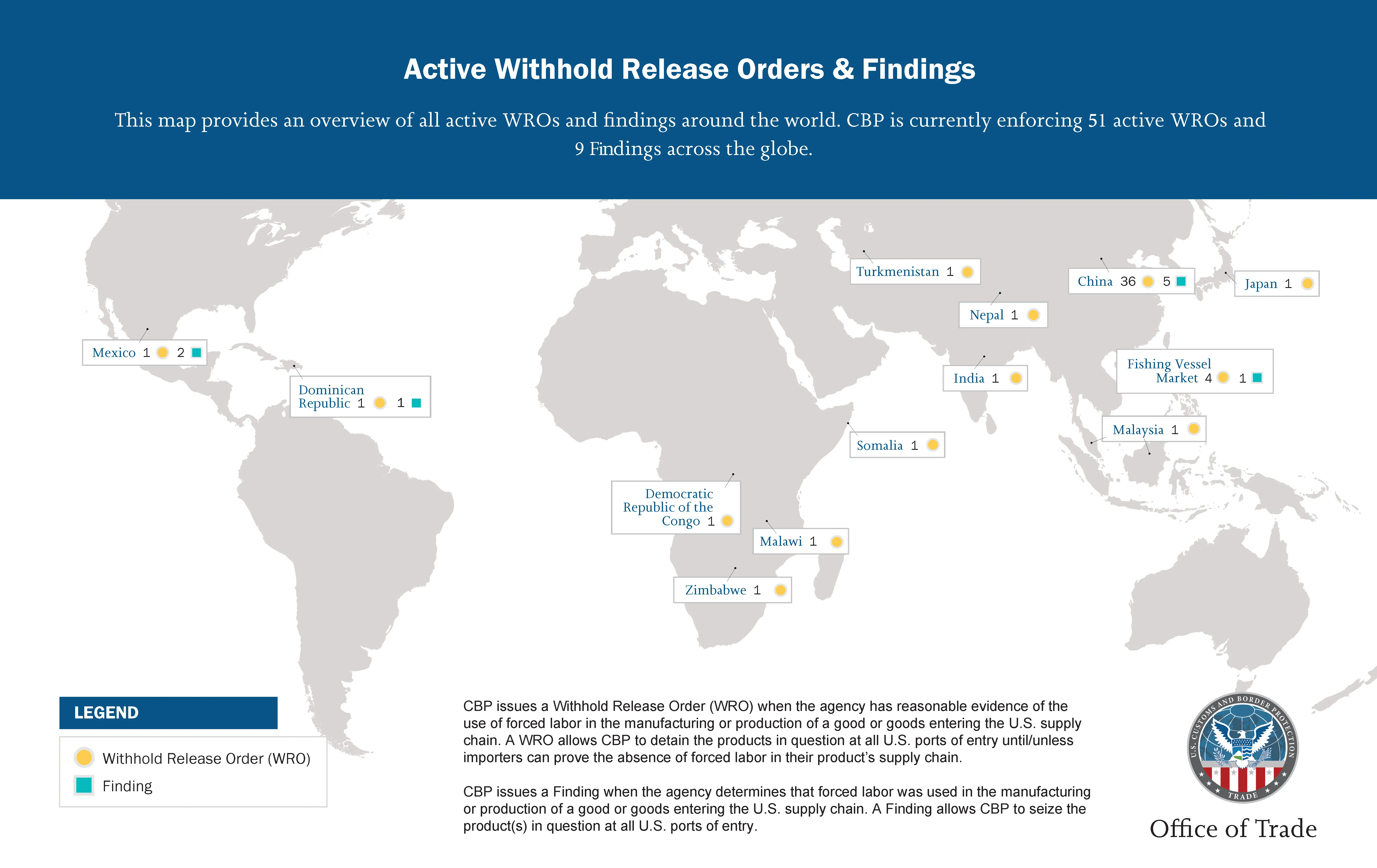WRO and Findings Map updated December 4th 2024