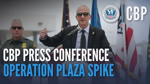 CBP Senior Official Performing the Duties of the Commissioner Troy A. Miller standing at podium in El Paso, Texas.