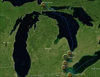 Map of Detroit Sector stations