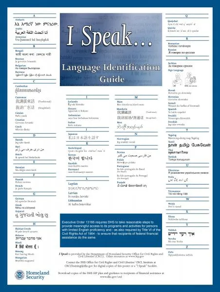 I Speak Poster