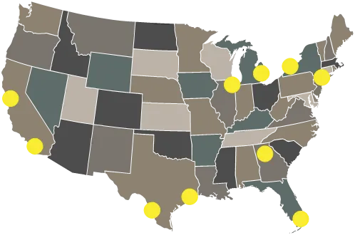 map of United States
