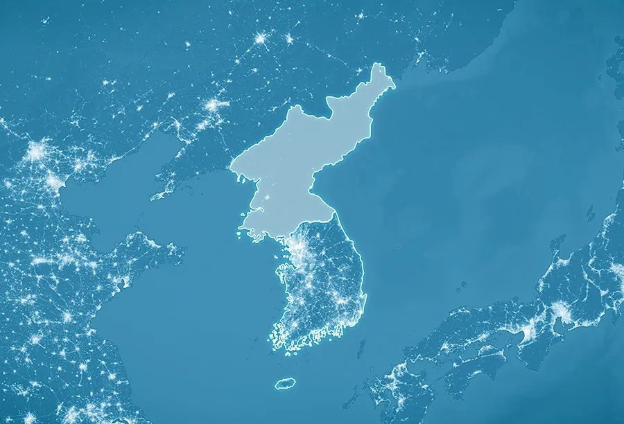 map of korea