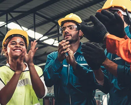 workers in a warehouse