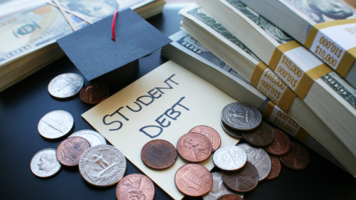 Student Debt Stock Photo