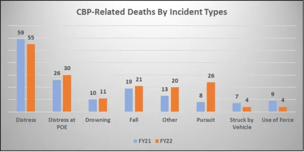 CBP-Related Deaths by Incident Types